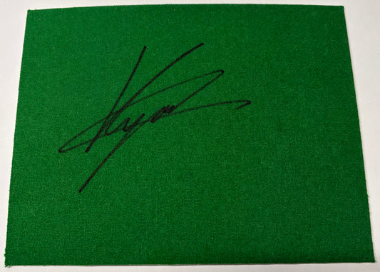 Kyren Wilson Signed Snooker Baize (8x6 inch approx) with COA