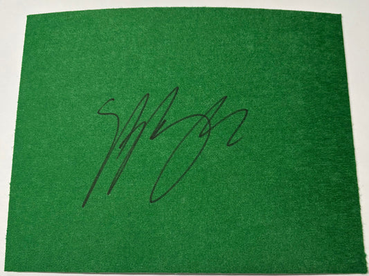 Stephen Maguire Signed Snooker Baize (8x6 inch approx) with COA