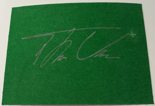 Thepchaiya Un-Nooh Signed Snooker Baize (8x6 inch approx) with COA