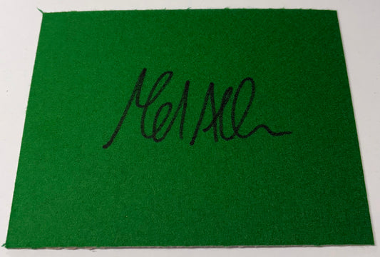 Mark Allen Signed Snooker Baize (8x6 inch approx) with COA