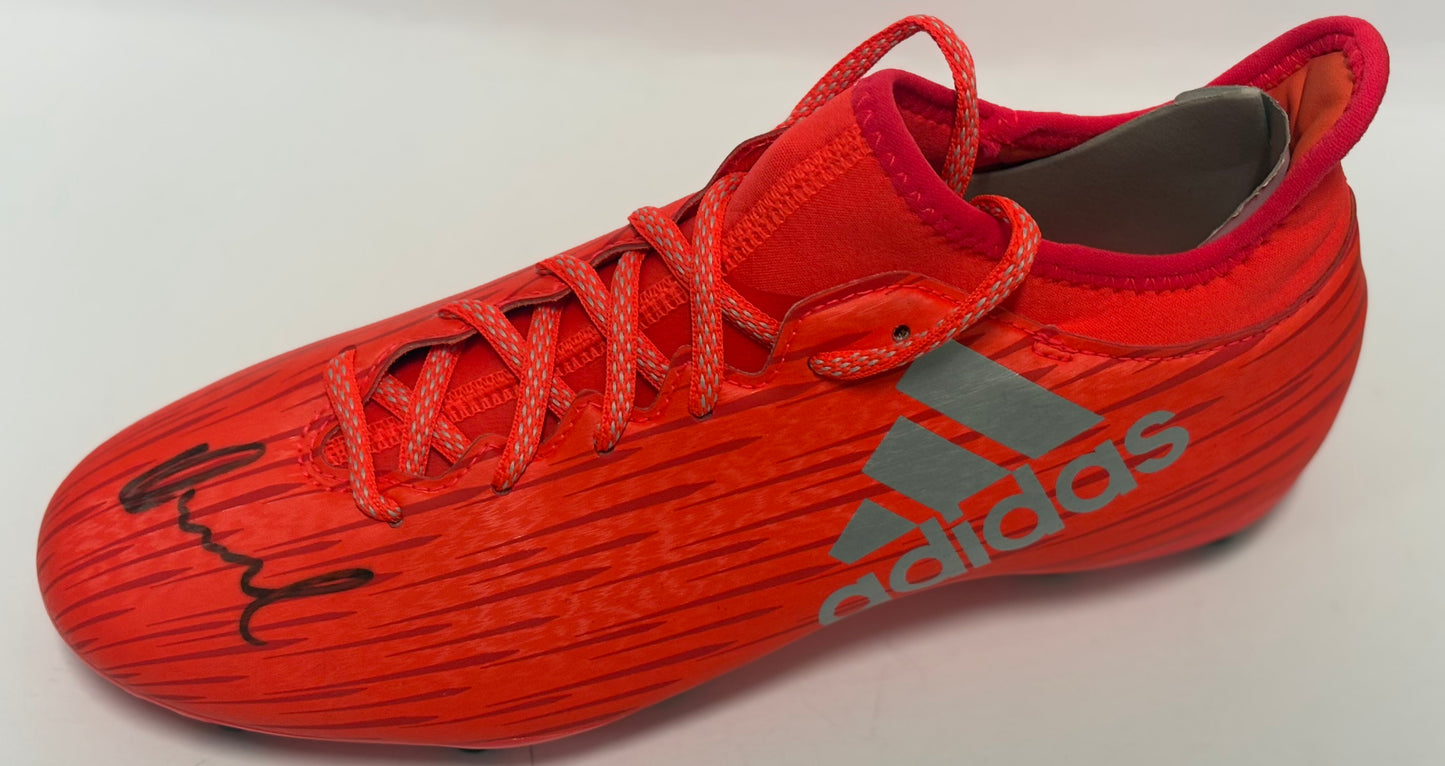 Almen Abdi- Sheffield Wednesday FC Signed Red Adidas Football Boot with COA