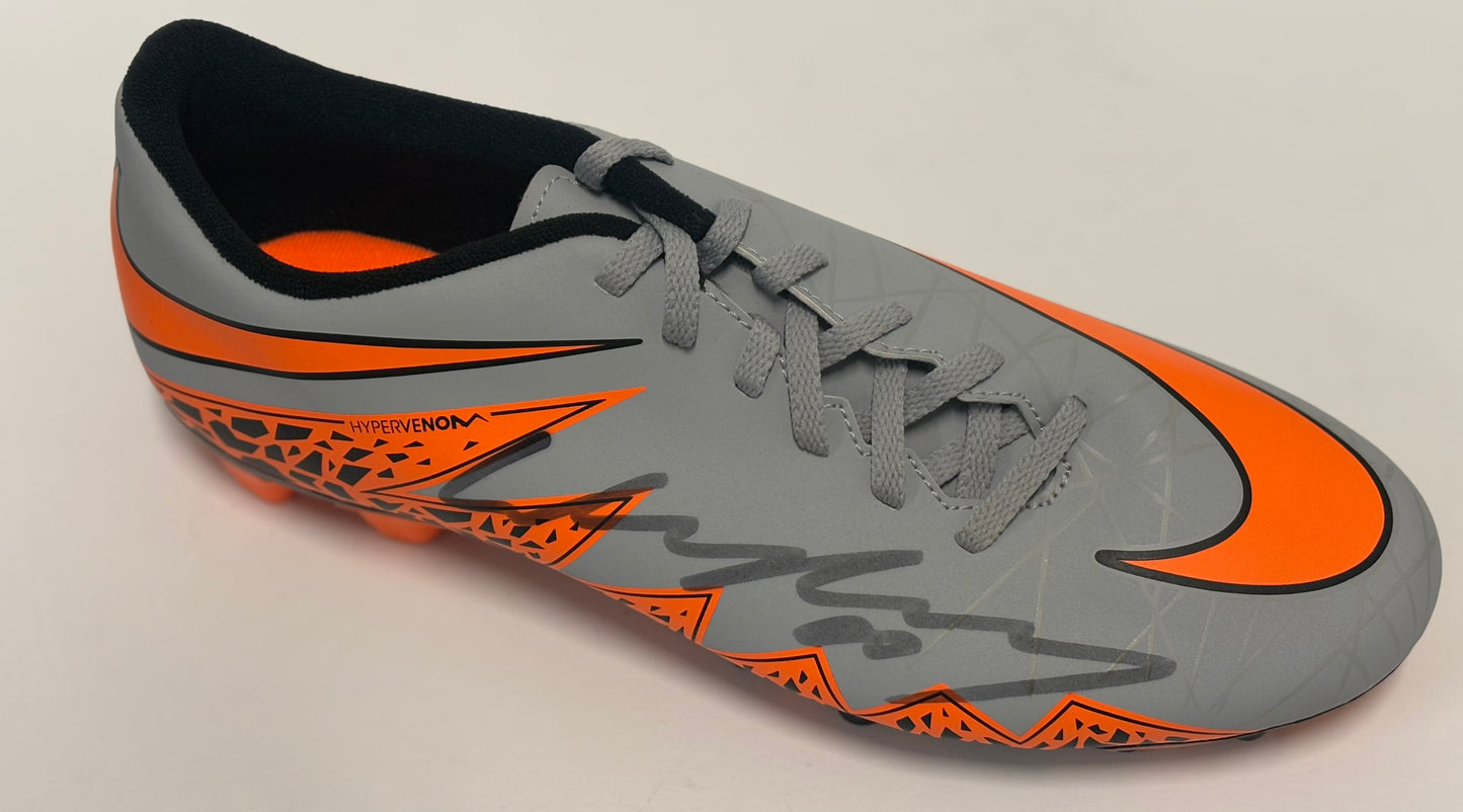 Wayne Rooney - Manchester United FC Signed Grey & Orange Nike Football Boot with COA