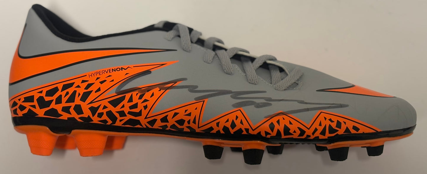 Wayne Rooney - Manchester United FC Signed Grey & Orange Nike Football Boot with COA