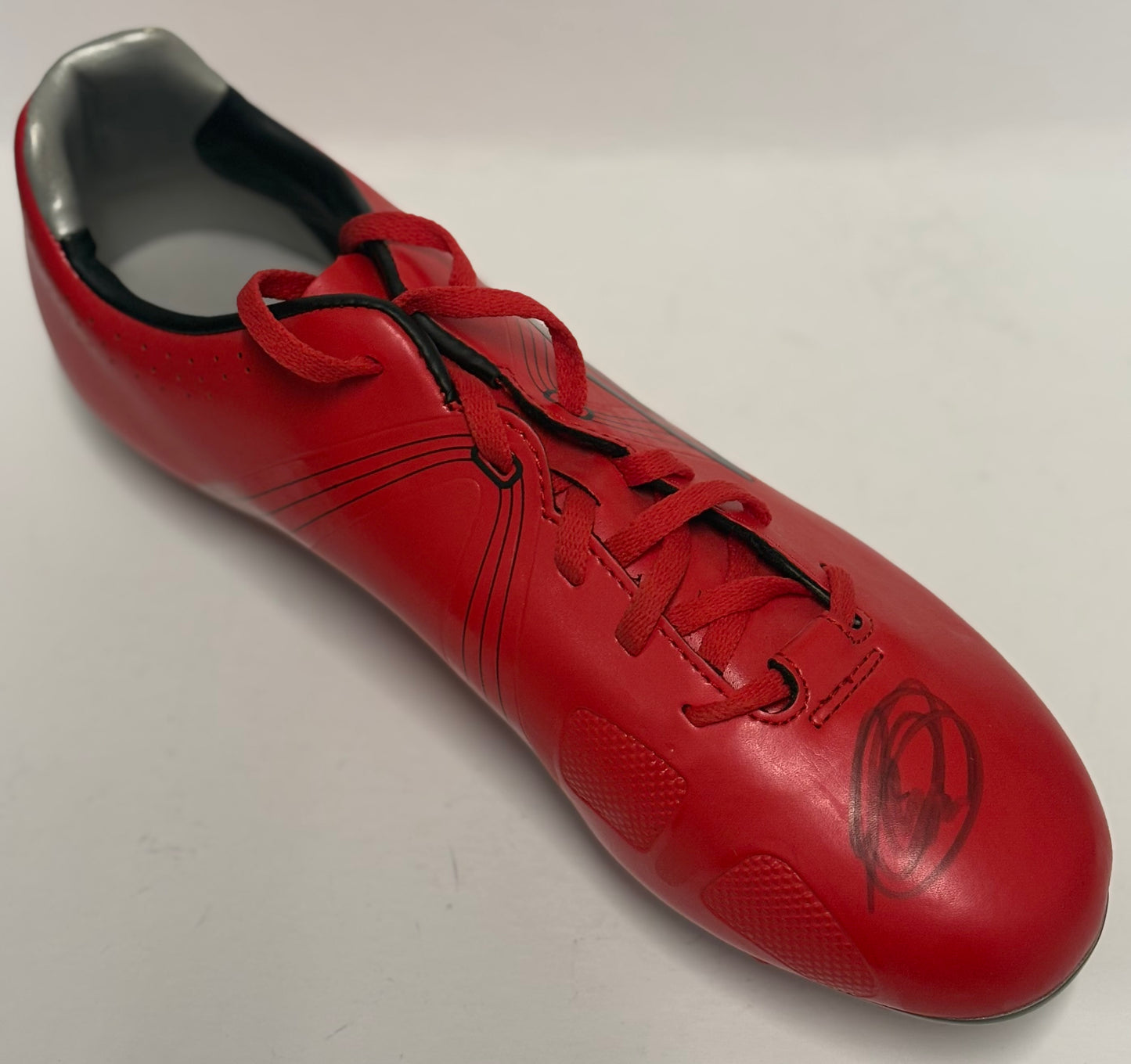 Leon Clarke- Sheffield United FC Signed Red Umbro Football Boot with COA