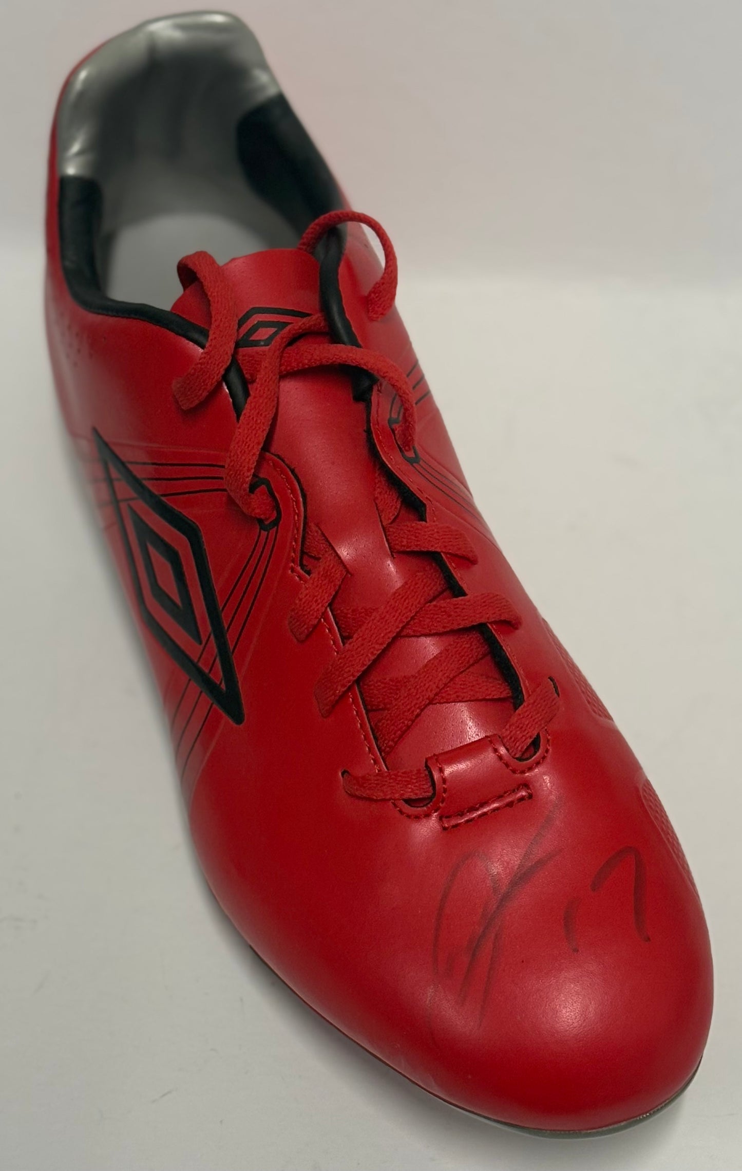 David McGoldrick- Sheffield United FC Signed Red Umbro Football Boot with COA