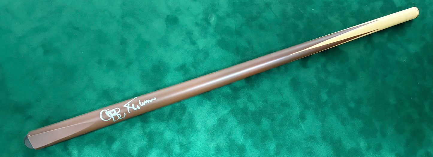 Cliff Thorburn Signed Classic Brown Snooker Cue with COA