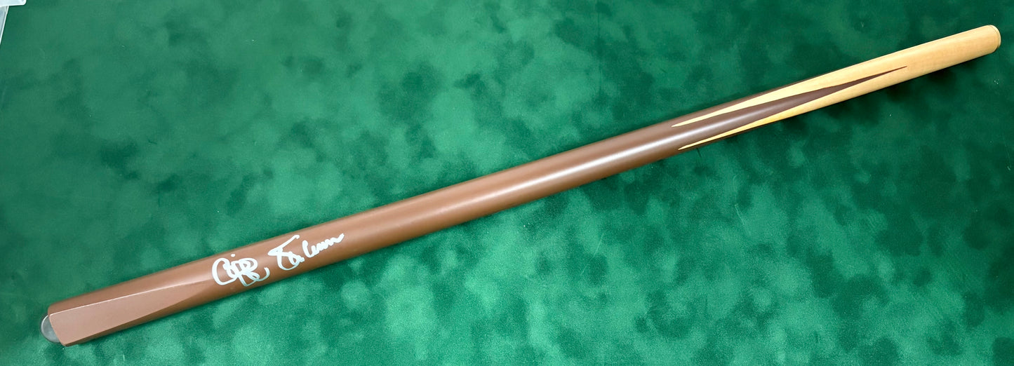 Cliff Thorburn Signed Classic Brown Snooker Cue with COA