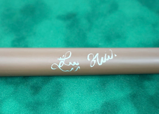 Luca Brecel (Full Autograph) Signed Brown Classic Snooker Cue (1) with COA