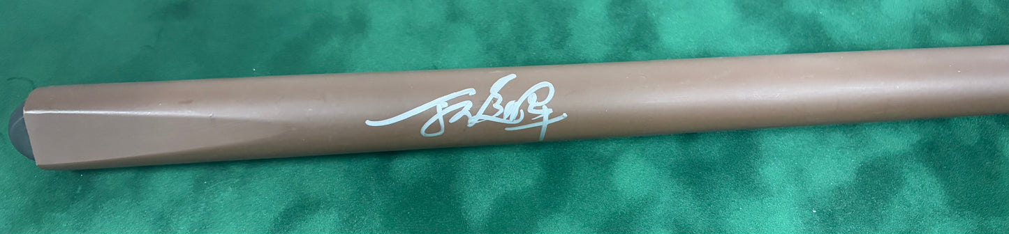 Ding Junhui Signed Classic Brown Snooker Cue with COA.