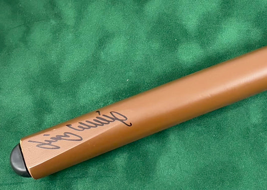 Jimmy White Signed Classic Brown Snooker Cue with COA