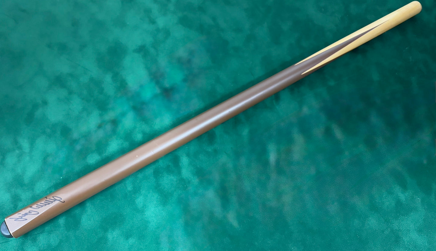 Jimmy White Signed Classic Brown Snooker Cue with COA