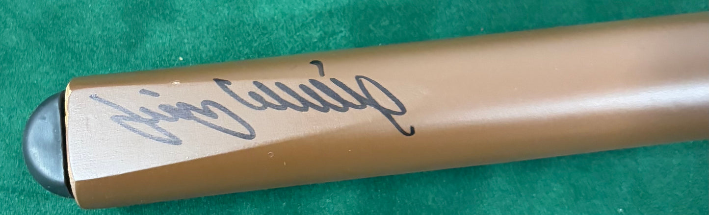 Jimmy White Signed Classic Brown Snooker Cue with COA
