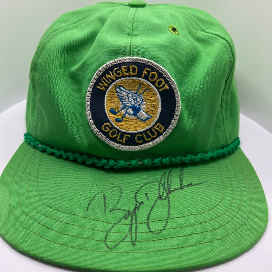 Bryson DeChambeau - 2020 US Open Winner Signed Winged Foot GC Green Golf Cap with COA