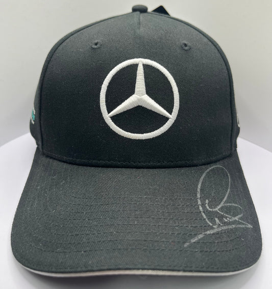 Lewis Hamilton Signed Mercedes AMG Petronas Black F1 Cap with COA