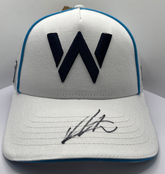 Alex Albon - Formula One Williams Racing Driver Signed White & Blue F1 Cap with COA