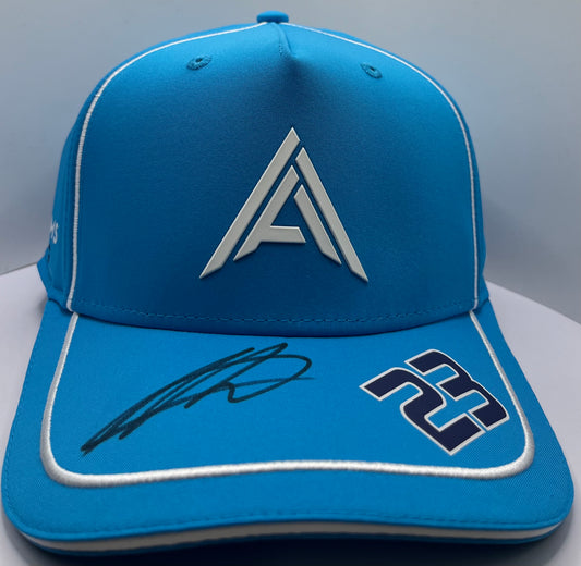 Alex Albon - Formula One Williams Racing Driver Signed Blue & White F1 Cap with COA