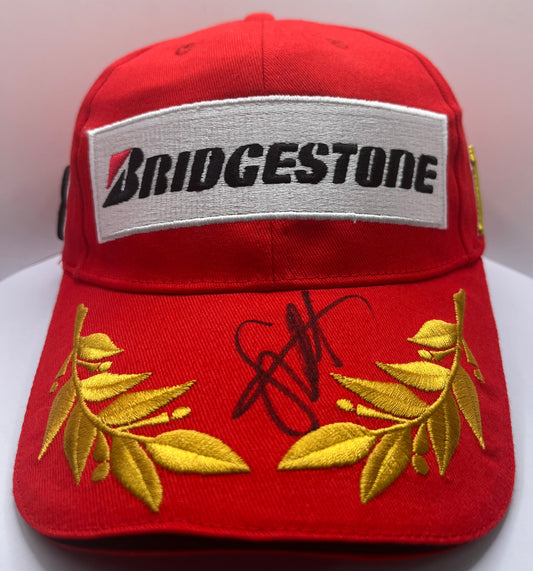 Sebastian Vettel - Formula One Racing Driver Signed Bridgestone Podium F1 Cap with COA