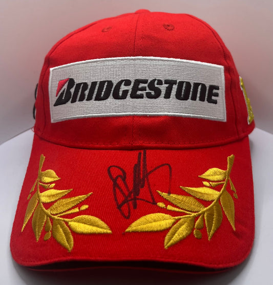 Sebastian Vettel - Formula One Racing Driver Signed Bridgestone Podium F1 Cap with COA