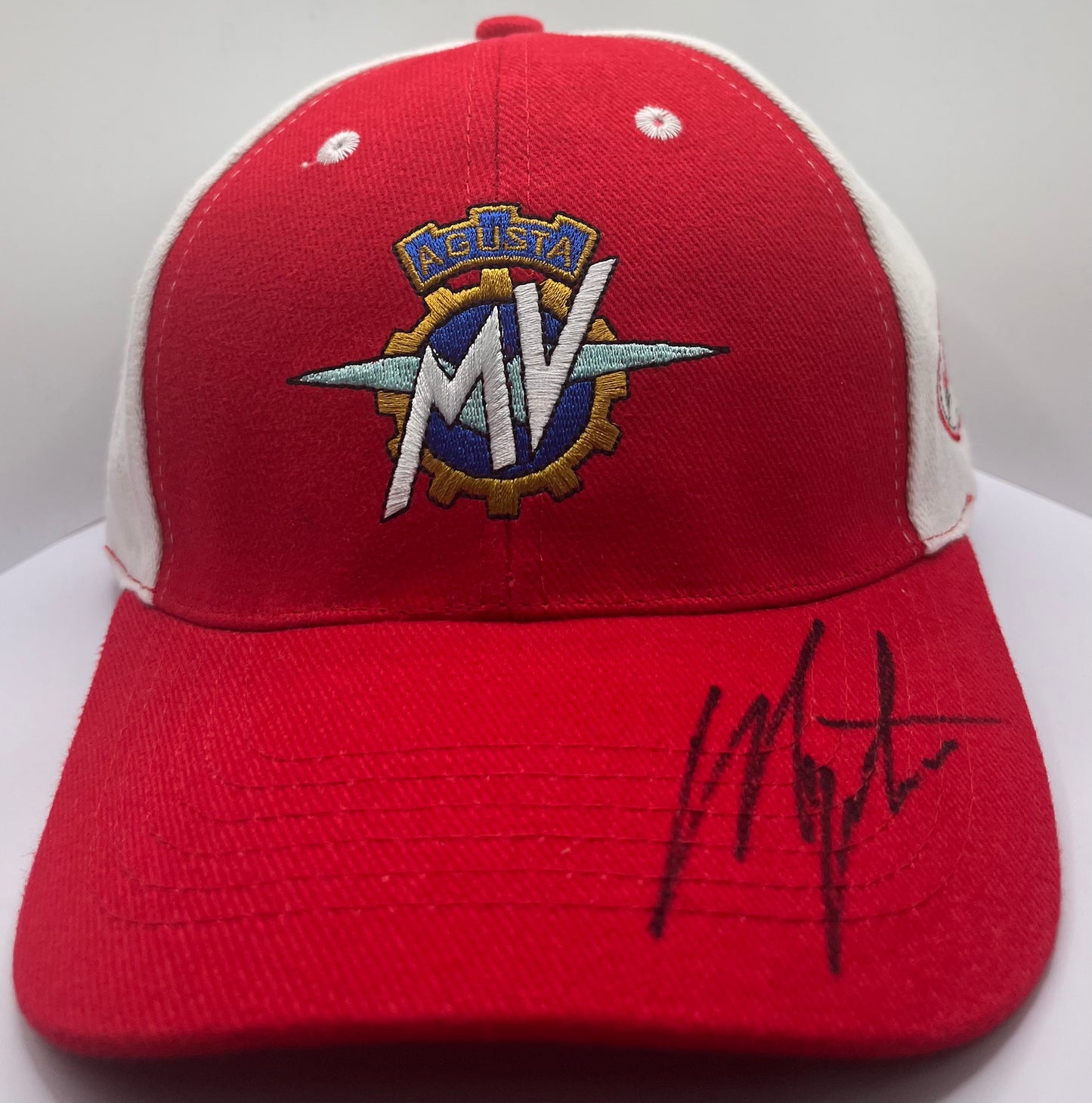 Giacomo Agostini Signed MV Agusta MotoGP Cap with COA