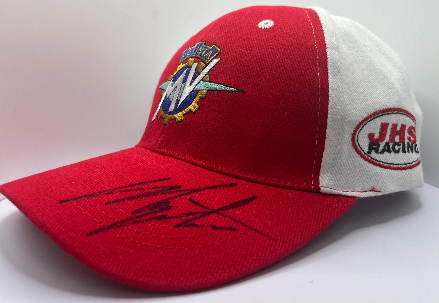 Giacomo Agostini Signed MV Agusta MotoGP Cap with COA