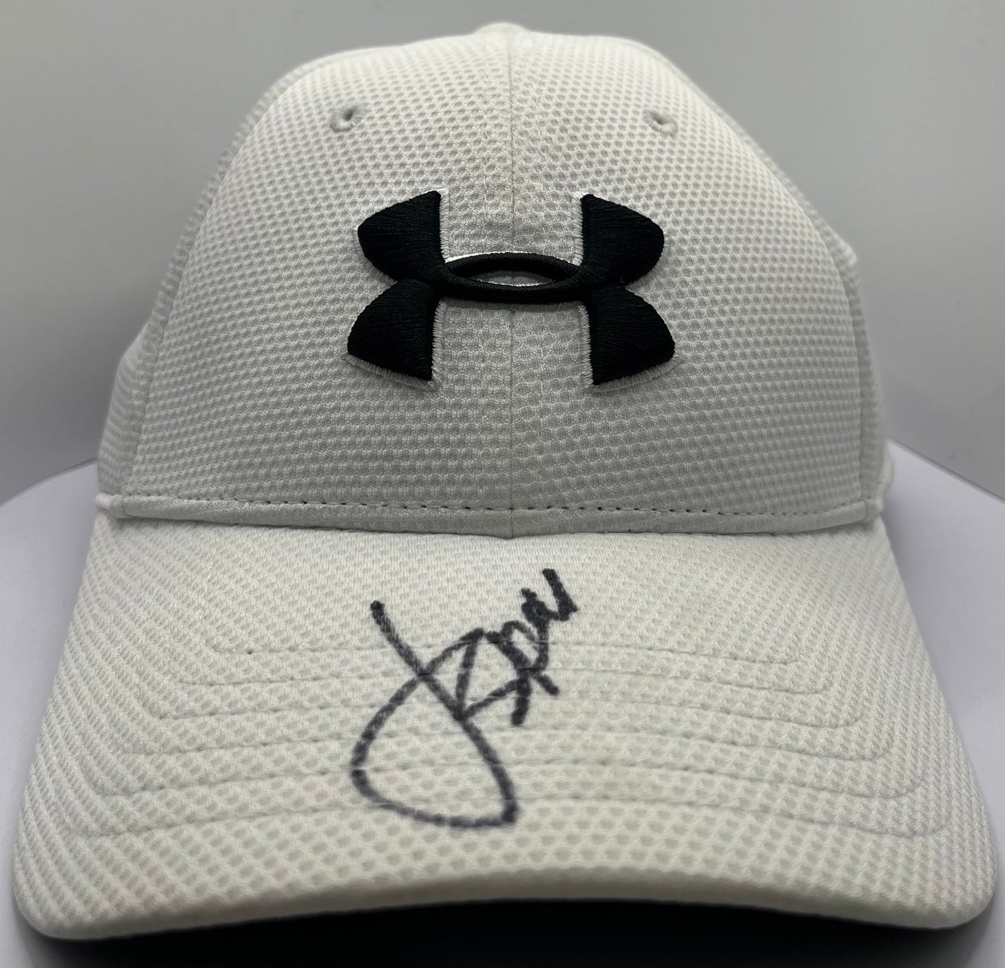 Jordan Spieth Signed White & Black Under Armour Golf Cap with COA