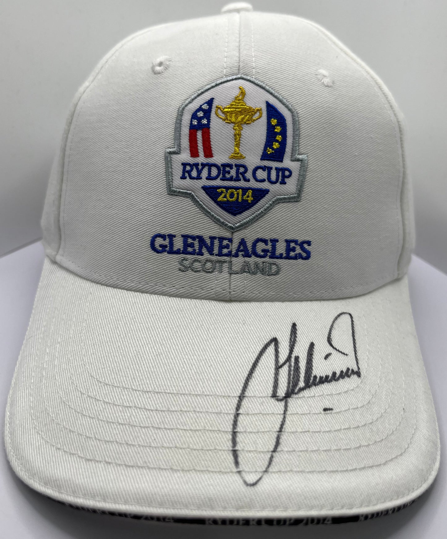 Lee Westwood Signed 2014 Ryder Cup at Gleneagles Golf Cap with COA
