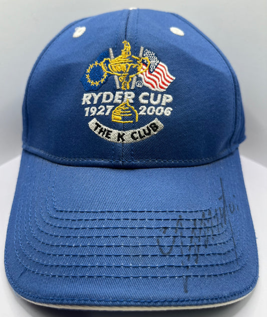 Colin Montgomerie Signed Blue Ryder Cup 'The K Club' Golf Cap with COA