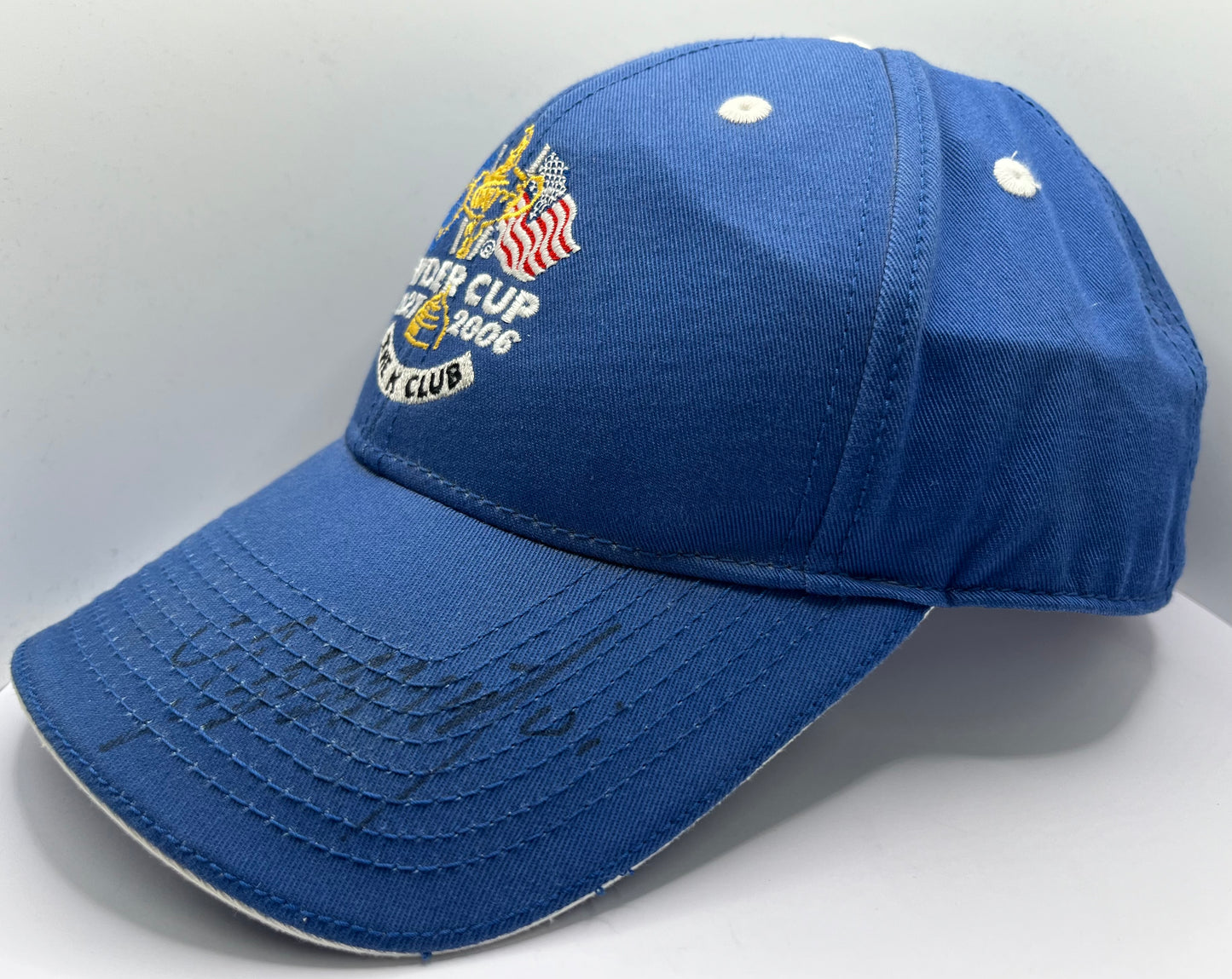 Colin Montgomerie Signed Blue Ryder Cup 'The K Club' Golf Cap with COA