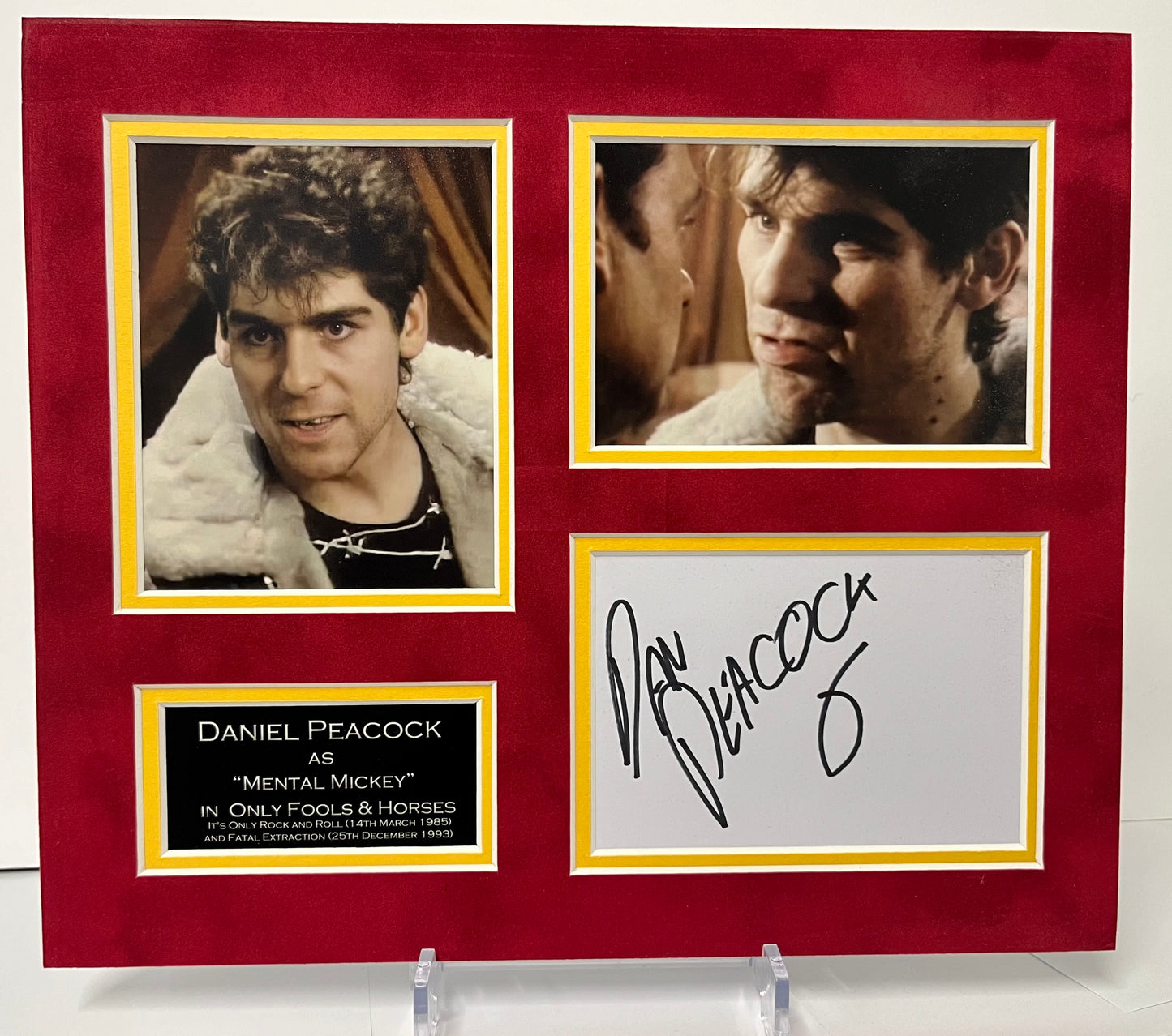 Only Fools and Horses Daniel Peacock as 'Mental Mickey' Mounted Photo 12x10 inch Display with COA