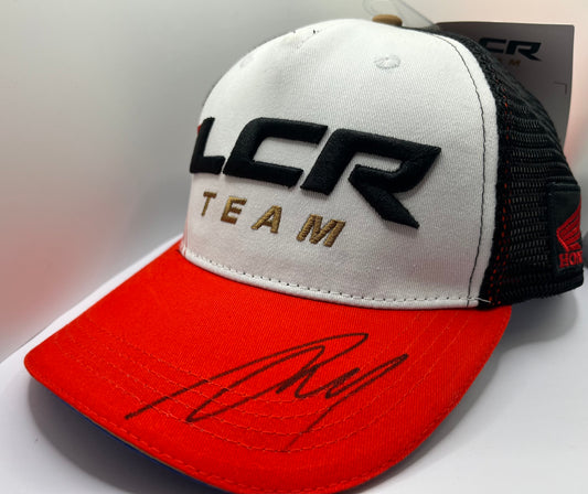 Alex Marquez Signed Red & White LCR Honda MotoGP Cap with COA