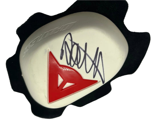 Valentino Rossi MotoGP World Champion Signed Dainese Knee Slider + Dealer COA