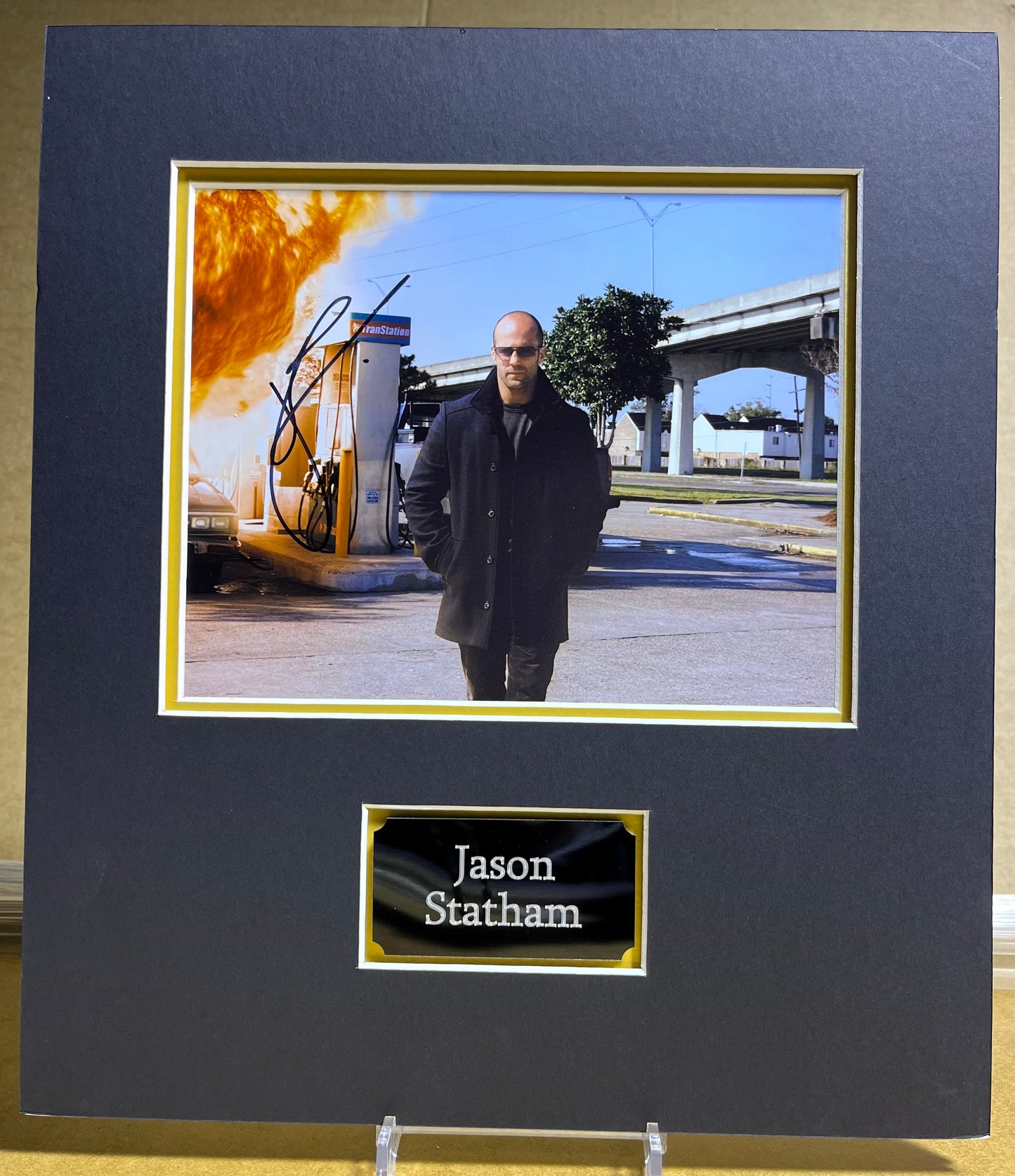 Jason Statham 'The Mechanic' Signed & Mounted 10x8 inch Photo Display with COA
