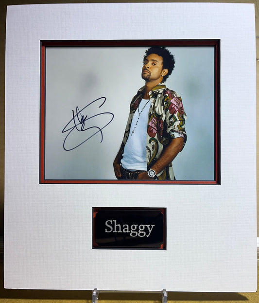 Shaggy - Rare Signed & Mounted 10x8 Photo Display with COA