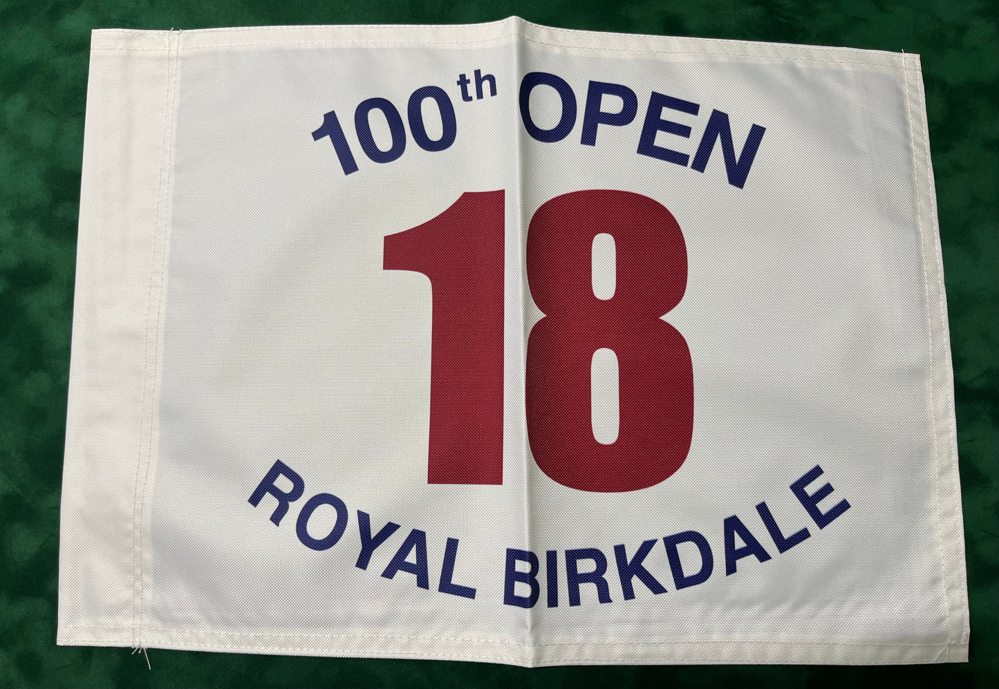 100th Open Championship at Royal Birkdale Unsigned Golf Flag (White)