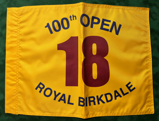 100th Open Championship at Royal Birkdale Unsigned Golf Flag (Yellow)