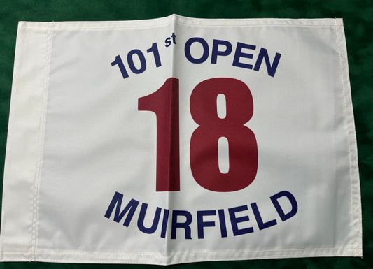 101st Open Championship at Muirfield Unsigned Golf Flag (White)