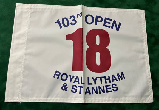 103rd Open Championship at Royal Lytham & St Annes Unsigned Golf Flag (White)