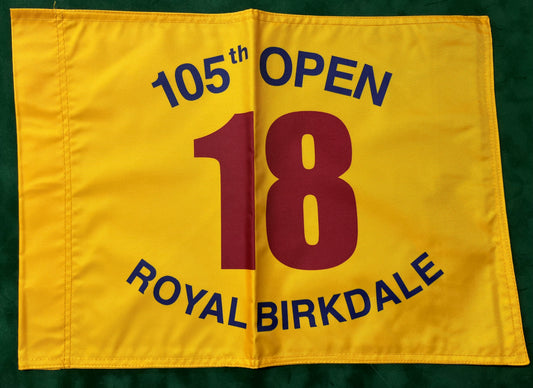 105th Open Championship at Royal Birkdale Unsigned Golf Flag (Yellow)