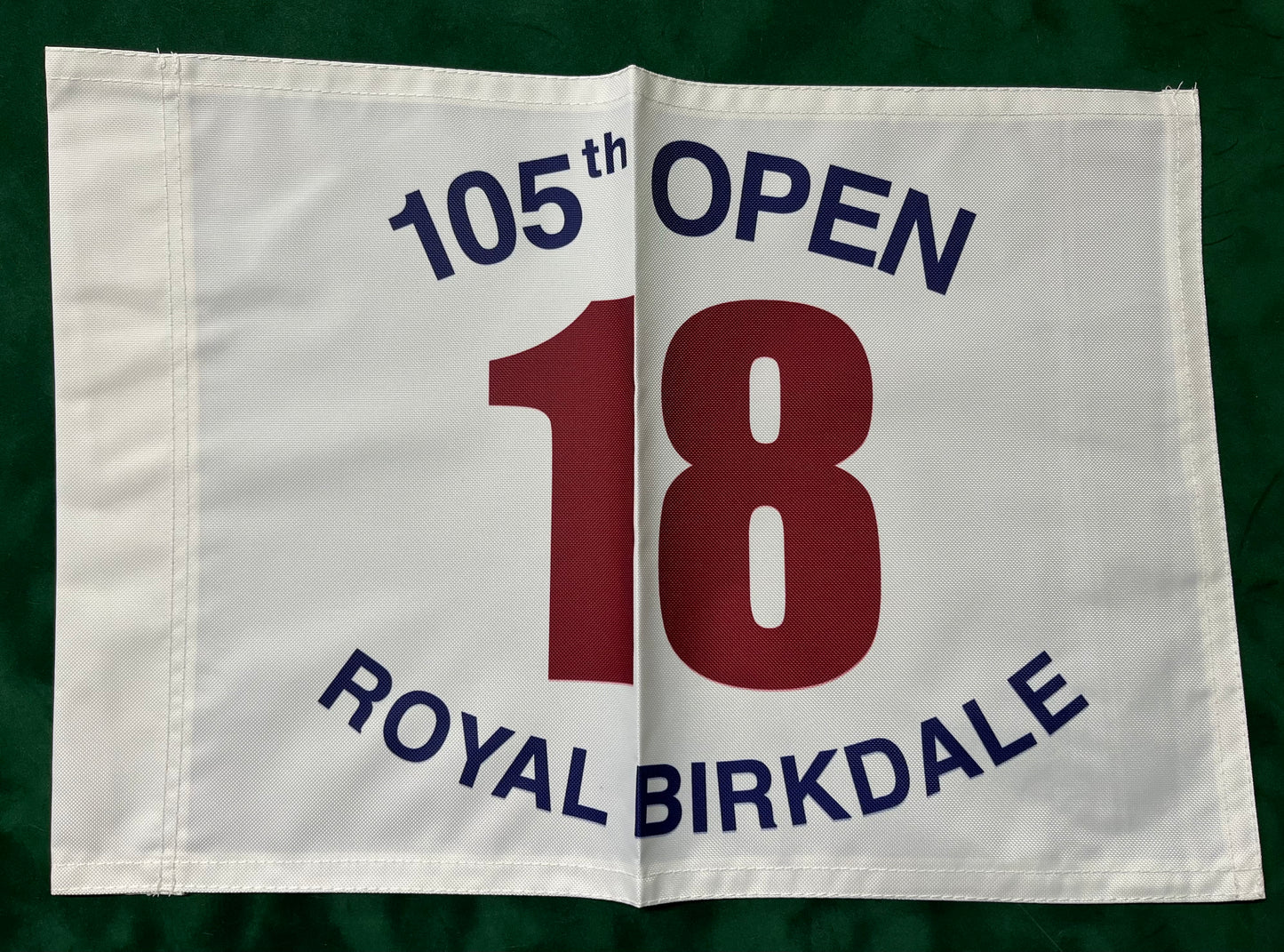 105th Open Championship at Royal Birkdale Unsigned Golf Flag (White)
