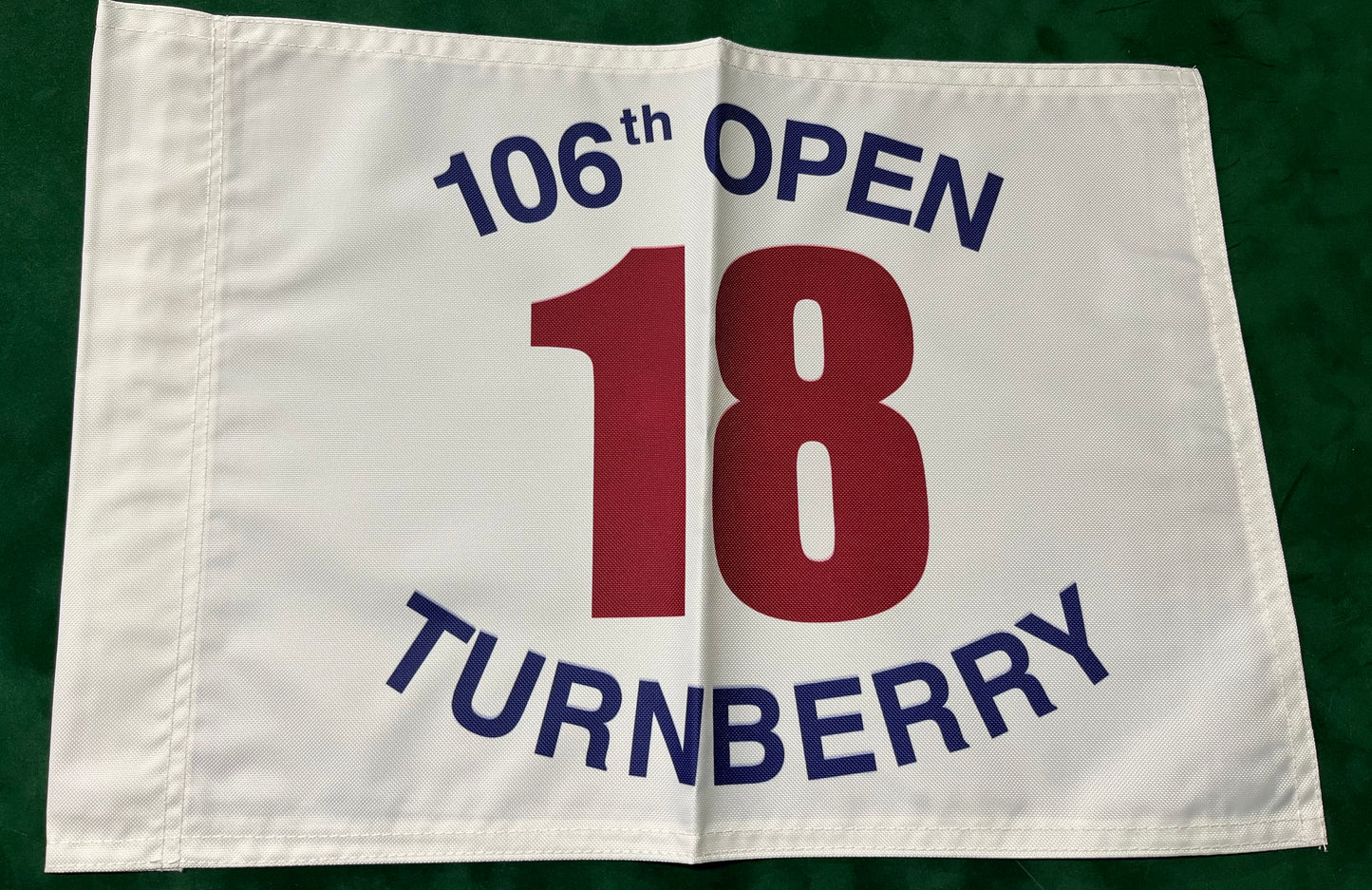 106th Open Championship at Turnberry Unsigned Golf Flag (White)