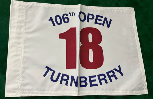 106th Open Championship at Turnberry Unsigned Golf Flag (White)