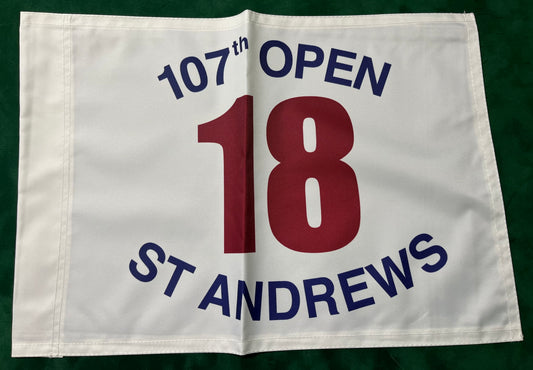 107th Open Championship at St Andrews Unsigned Golf Flag (White)