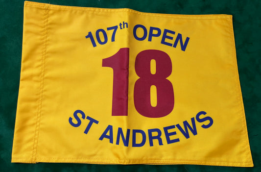 107th Open Championship at St Andrews Unsigned Golf Flag (Yellow)