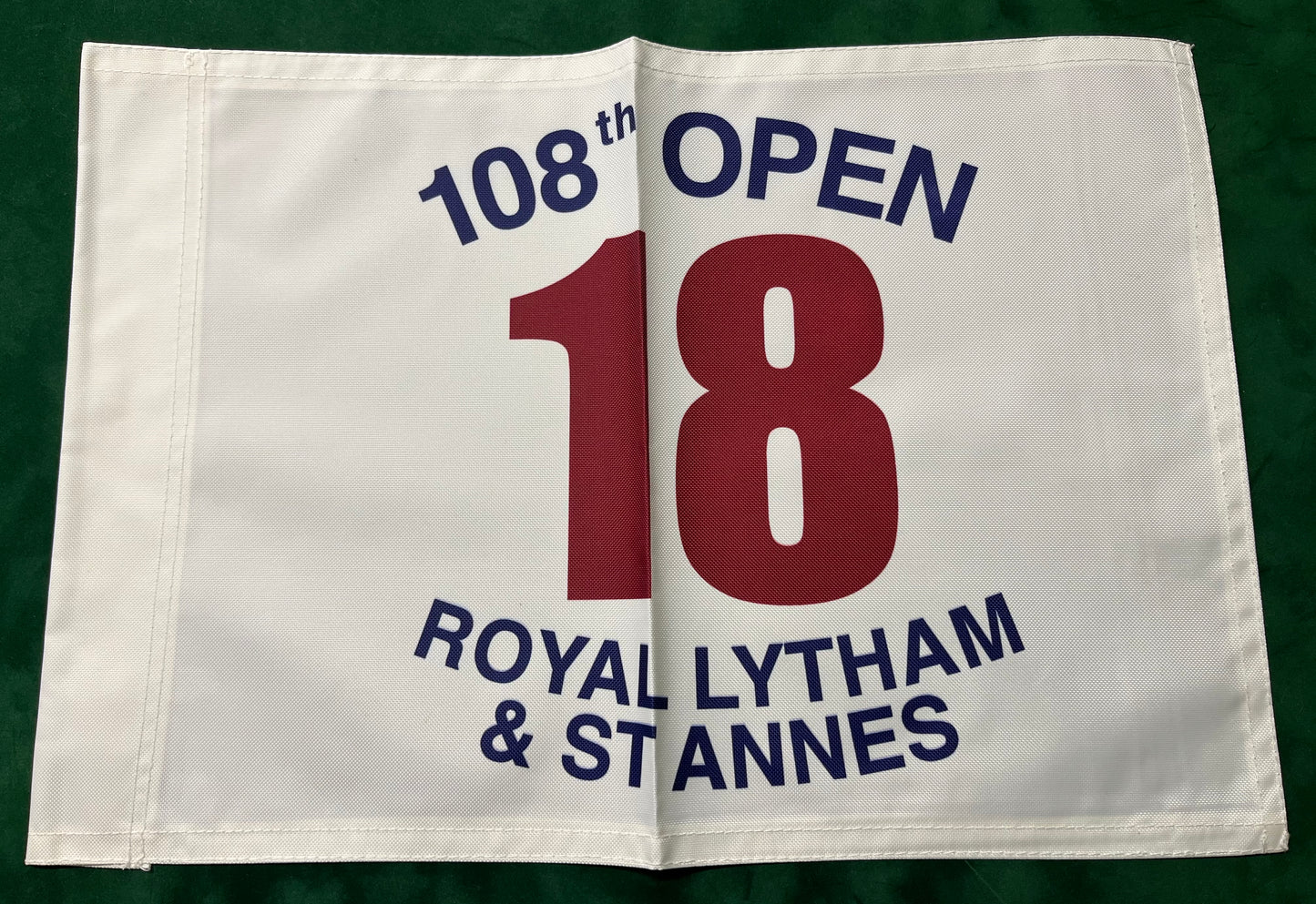 108th Open Championship at Royal Lytham & St Annes Unsigned Golf Flag (White)