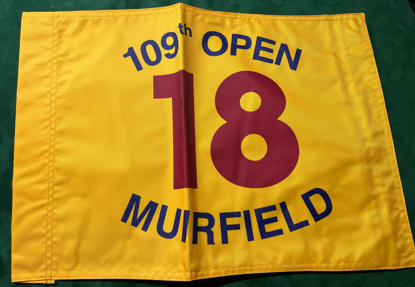 109th Open Championship at Muirfield Unsigned Golf Flag (Yellow)