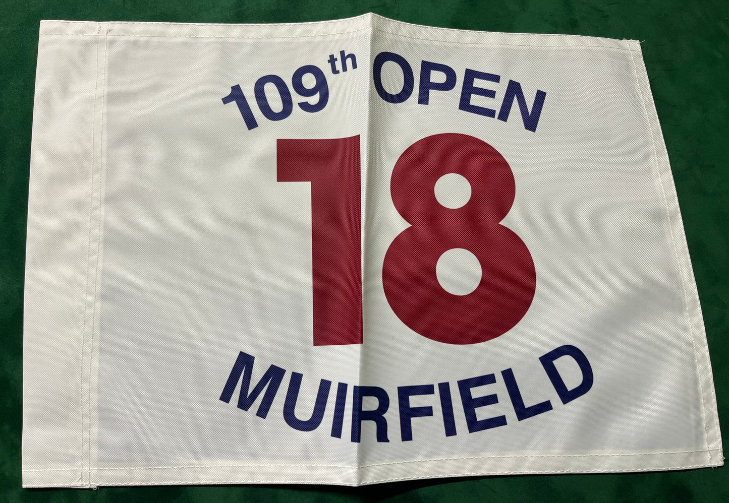 109th Open Championship at Muirfield Unsigned Golf Flag (White)