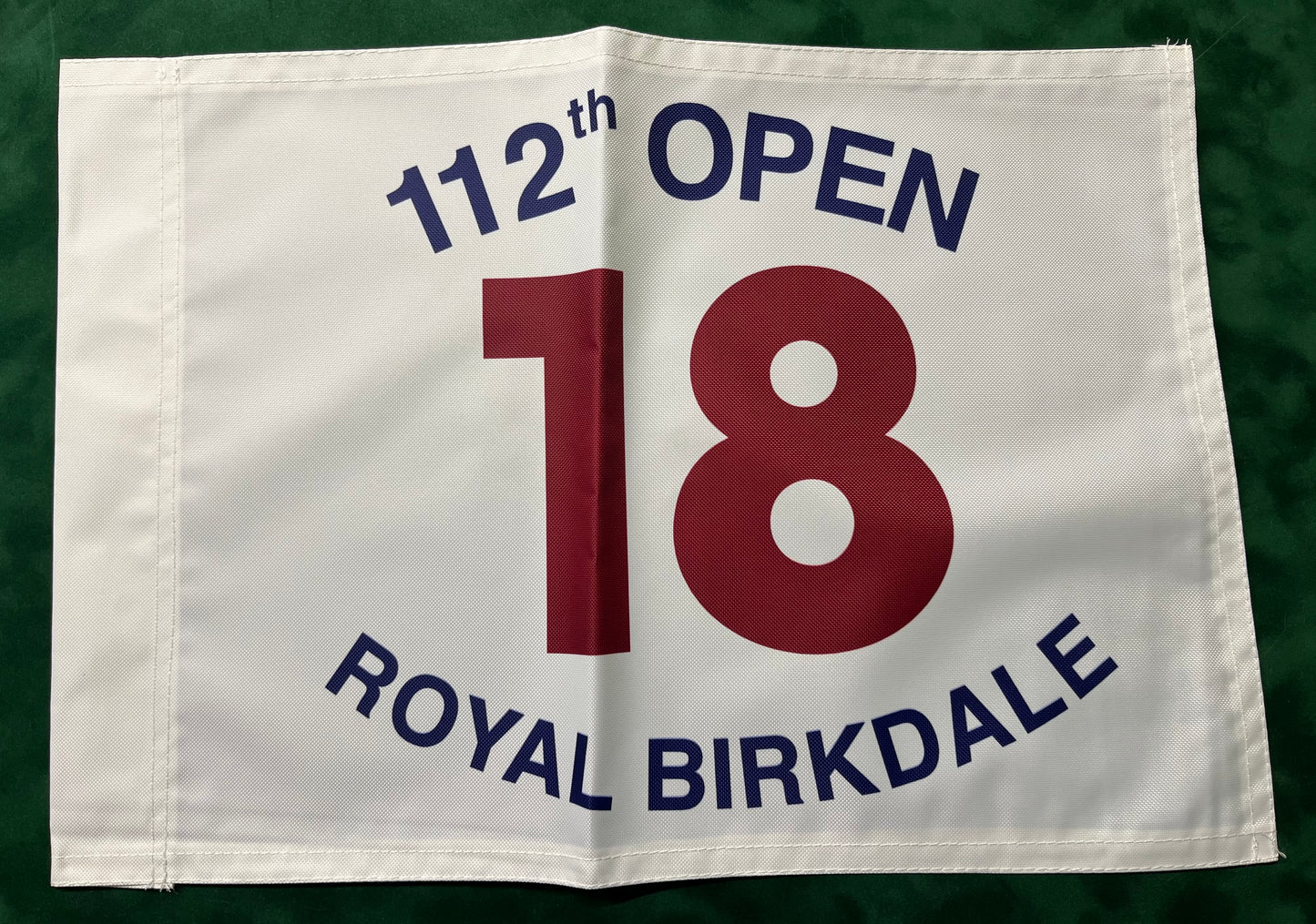 112th Open Championship at Royal Birkdale Unsigned Golf Flag (White)