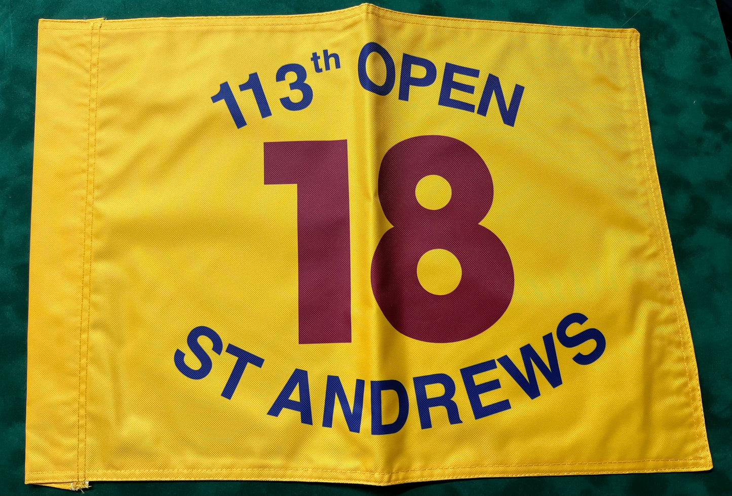 113th Open Championship at St Andrews Unsigned Golf Flag (Yellow)