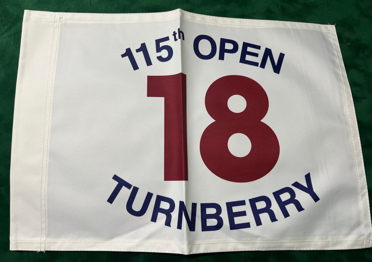 115th Open Championship at Turnberry Unsigned Golf Flag (White)