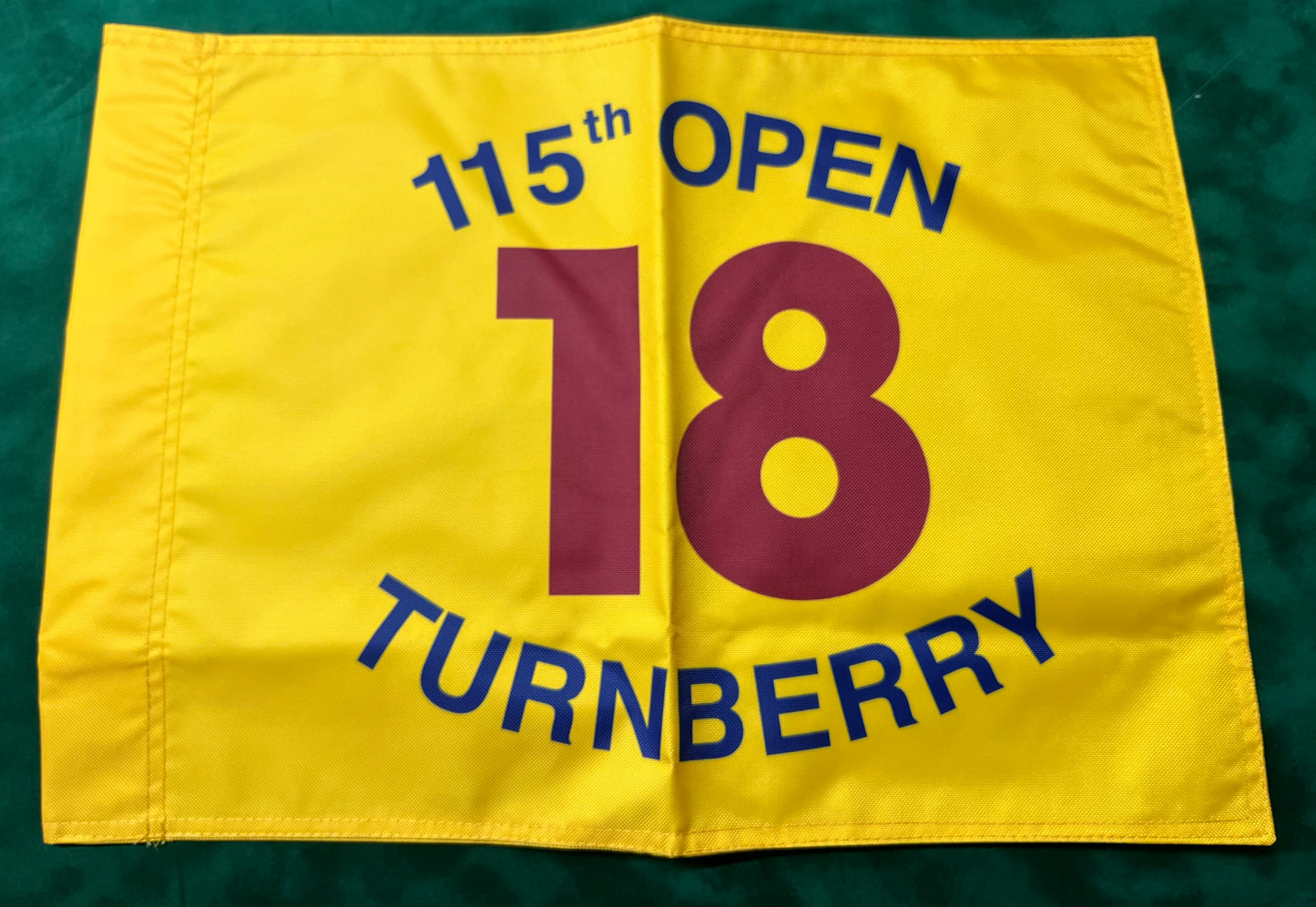 115th Open Championship at Turnberry Unsigned Golf Flag (Yellow)